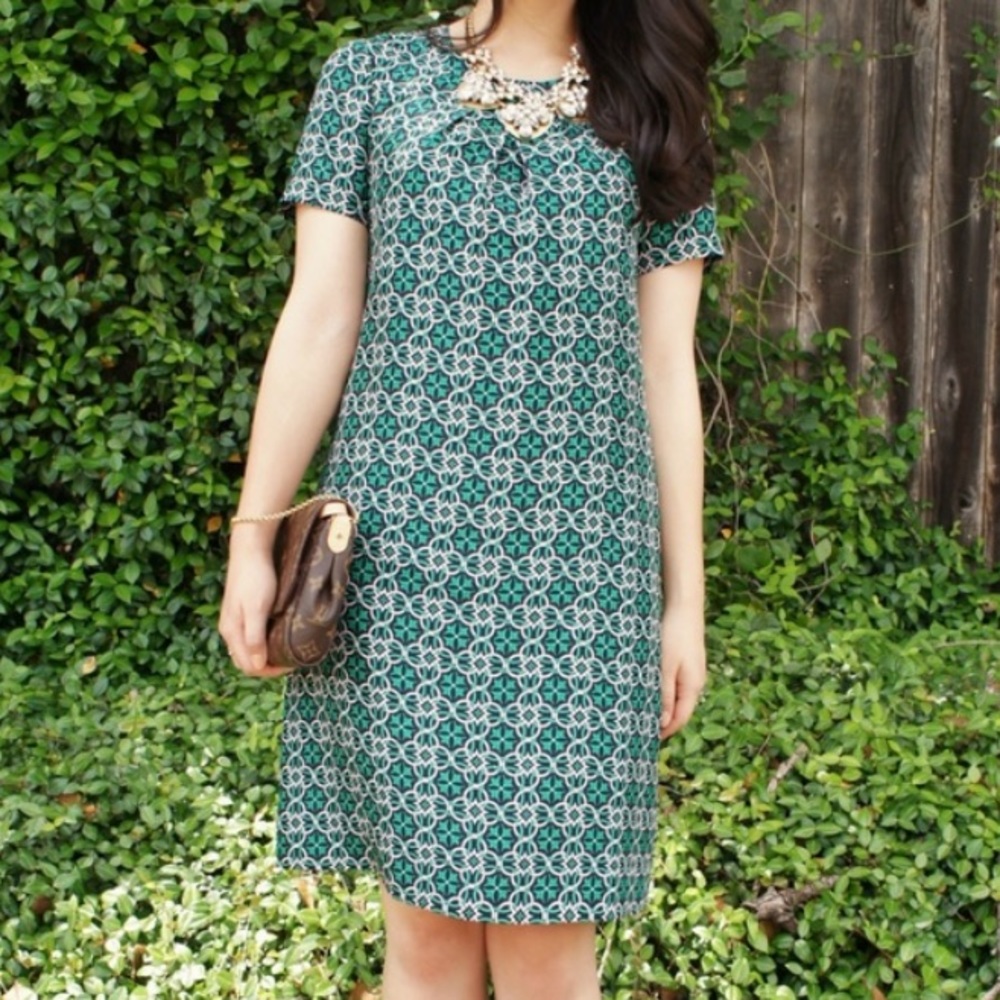 NWOT J. Crew Silk Swoop Dress